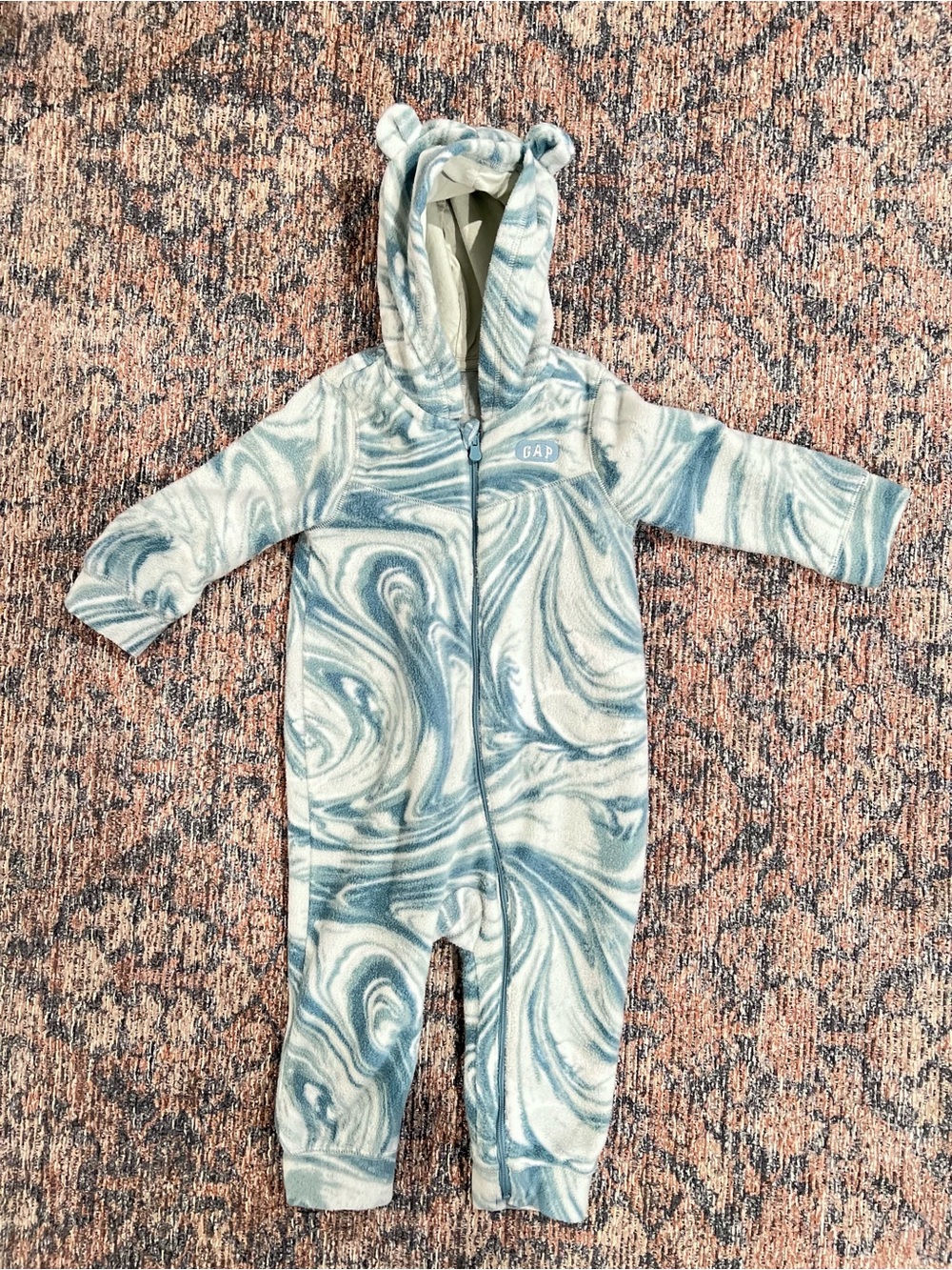 GAP Marble Hooded Fleece One-Piece